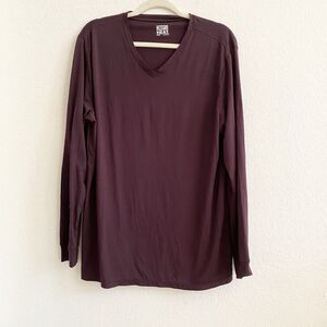 32 DEGREES Men's Activewear Base Layer Long Sleeve Tee Maroon Size XL
